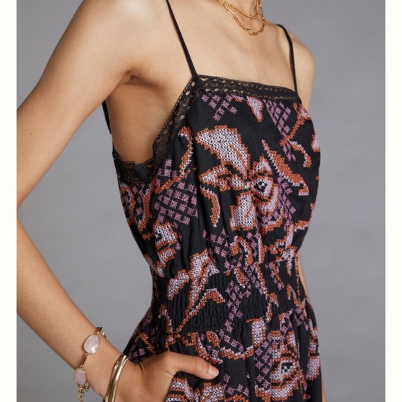 NWOT Embroidered Maxi Dress - Picture 4 of 14